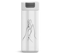 Kambukka Olympus Gobelet isotherme 500 ml - étanche, acier inoxydable, isolation sous vide, Snapclean, sans BPA, Friends Forever White (édition limitée)
