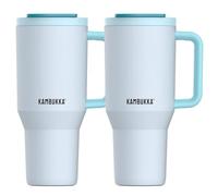 Kambukka Rio Coolest In The Town - Duo de gobelets isothermes 950 ml - Paille intégrée - Longue conservation du froid - Sans BPA