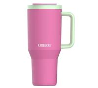 Kambukka Rio Gobelet isotherme avec poignée, 1 000 ml, Bubblegum Mint, couvercle avec fermeture hermétique