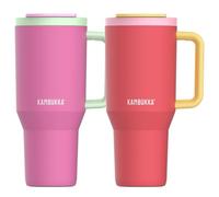 Kambukka Rio Princess Elixir - Duo de gobelets isothermes 950 ml - Paille intégrée - Longue conservation du froid - Sans BPA