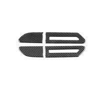 KAMCES Autocollant en Fibre de Carbone for Clignotant latéral, feu de Virage, Compatible avec la série 7 F01 2009-2014, Accessoires intérieurs(Black)