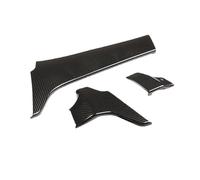 KAMCES Compatible avec GLE 350 GLS 400 2016-2019 3 pièces Garniture de Panneau de Tableau de Bord de Console intérieure de Voiture Style Fibre de Carbone