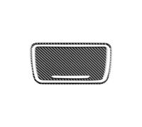 KAMCES Compatible avec Les Accessoires de la série 5 F10 2011-2017, boîte de Rangement de Commande Centrale intérieure en Fibre de Carbone, Panneau de Garniture, Cadre, Autocollants(A Set(Black))