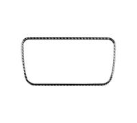 KAMCES Compatible avec Les Accessoires de la série 5 F10 2011-2017, boîte de Rangement de Commande Centrale intérieure en Fibre de Carbone, Panneau de Garniture, Cadre, Autocollants(Style A(Black))