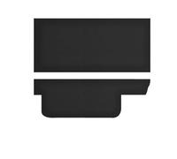 KAMCES Coussin de Protection for boîte à Gants Compatible avec Tesla Model 3 en Cuir et Fibre de Carbone, Film Protecteur Durable for Bord latéral, Accessoires d'intérieur de Voiture(Orignal Black)