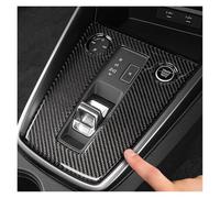 KAMCES Garniture de couverture de décoration de panneau de changement de vitesse de console centrale en fibre de carbone compatible avec Audi A3 8Y 2021 LHD Accessoires intérieurs Style de voiture(B R