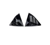 KAMCES Lot de 2 Autocollants for volet latéral de fenêtre arrière de Voiture Skoda Octavia MK3 Mk4 2018-2023, en Fibre de Carbone ABS(Carboon Fiber)