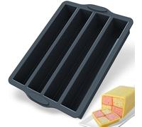 Kamehame Battenberg Moule à gâteau rectangulaire en silicone pour Noël, mariage, anniversaire