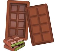 Kamehame Lot de 2 grands moules en silicone pour barre de chocolat profond Dubaï