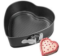 Kamehame Moule à charnière en forme de cœur 10 Pouces Gateau cœur Moule à charnière,25.6 x 14.7 x 6.6 cm