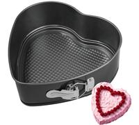 Kamehame Moule à charnière en forme de cœur - 23 cm - Anti-adhésif - Moule à charnière en forme de cœur - 1 pièce