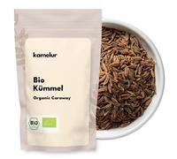 Kamelur 250g de carvi biologique entier - graines de carvi biologique entier très aromatique, sans additifs - parfait comme un carvi apaisant - dans un emballage biodégradable