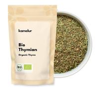 Kamelur 250g de Thym BIO séché et râpé - épice aromatique BIO, sans additifs - parfait pour le thé au thym - dans un emballage biodégradable