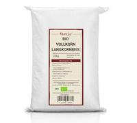 Kamelur 25kg BIO Riz à Longs Grains Entier - Riz à Longs Grains BIO et non décortiqué sans additifs - Riz naturel à grains entiers en vrac