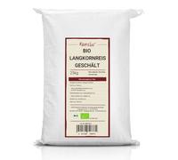 Kamelur 25kg riz long grain BIO décortiqué - riz long grain blanc BIO sans additifs - riz long grain blanc en vrac
