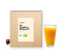 Kamelur 3 litres de jus d'argousier bio naturel - 100 % jus direct à base de baies d'argousier biologiques, jus de mère sans additifs - Dans une boîte à jus pratique