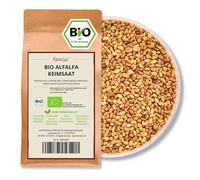 Kamelur BIO Graines germées de luzerne - Graines de luzerne BIO, graines germées sans additifs - Graines de luzerne en emballage biodégradable - 1kg