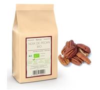 Kamelur Bio Noix de pécan crues et non traitées - noix de pécan de haute qualité bio sans additifs - 1kg
