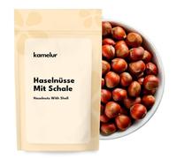 Kamelur Noisettes en coque d'Italie - Noisettes de haute qualité entières & non décortiquées - dans un emballage biodégradable - 1kg
