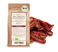 Kamelur tomates bio séchées, au sel de mer raffinées et demi-tomates au soleil, pour salades ou antipasti comme légumes naturels 1 kg (Lot de 1)