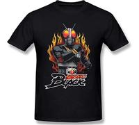 Kamen Rider-Black T-Shirt Men's Fashion Cotton Short Sleeve Tee Black XXL