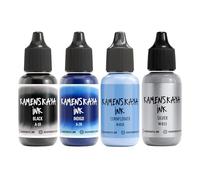 Kamenskaya Lot de 4 cartouches d'encre à alcool #16 : combinaison d'encres à l'alcool de couleur assortie. 15 ml chacune