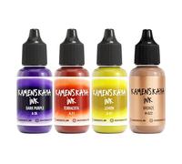 KAMENSKAYA Lot de 4 cartouches d'encre à alcool #6 : combinaison d'encres à l'alcool de couleurs assorties. 15 ml chacune