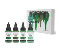 KAMENSKAYA Lot de 4 encres acryliques pour artistes - Combinaison de couleurs #11-30 ml chacune