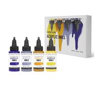 KAMENSKAYA Lot de 4 encres acryliques pour artistes - Combinaison de couleurs #2-30 ml chacune