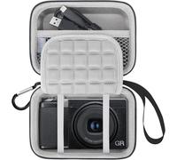 Kamera Tragetasche für GR III HDF/GR IIIx HDF/GR IIIx/GR III/GR II/GR Digital Camera,grey,Travel Adapter