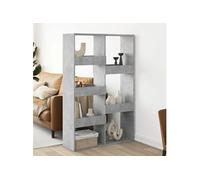 vidaXL Cloison de séparation gris béton 100x33x155,5cm bois ingénierie Multicolore