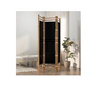 vidaXL Cloison de séparation pliante 3 panneaux 120 cm bambou et toile 350627
