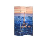 Cloison de Séparation Pliable 120x170 cm Paris la Nuit Paravent Chambre vidaXL