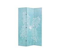 vidaXL Kamerscherm inklapbaar vlinder 120x170 cm blauw245885 Bleu G
