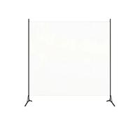 Kamerscherm met 1 paneel 175x180 cm stof wit320735