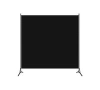 Kamerscherm met 1 paneel 175x180 cm zwart320738