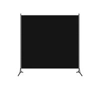 vidaXL Cloison de séparation 1 panneau Noir 175x180 cm Noir