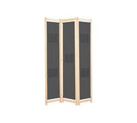 Kamerscherm met 3 panelen 120x170x4 cm stof grijs248175