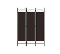 Kamerscherm met 3 panelen 120x180 cm bruin320700