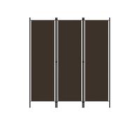vidaXL Cloison de séparation 3 panneaux Marron 150x180 cm