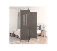 Kamerscherm met 3 panelen 150x220 cm stof antracietkleurig350196