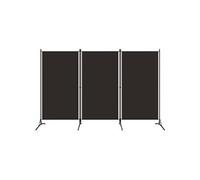 vidaXL Cloison de séparation 3 panneaux Marron 260x180 cm