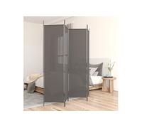 Kamerscherm met 4 panelen 200x220 cm stof antracietkleurig350200