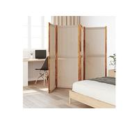 vidaXL Cloison de séparation 4 panneaux taupe 280x180 cm