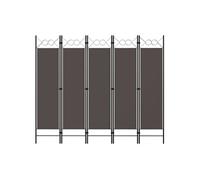 Kamerscherm met 5 panelen 200x180 cm antraciet320709