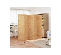 Kamerscherm met 5 panelen 205x180 cm waterhyacint355197