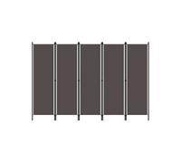 vidaXL Cloison de séparation 5 panneaux Anthracite 250 x 180 cm