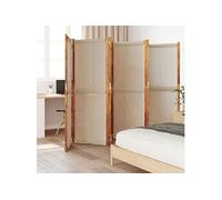 vidaXL Cloison de séparation 6 panneaux taupe 420x180 cm