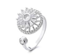 KaMieeg Anneau Un Anneau Floral Rotatif Qui S'Ajuste Facilement Pour Embellir La Beauté De Votre Vie. -H