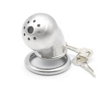 KaMieeg Cage D'exercice Multifonctionnelle Pour Oiseaux En Acier Inoxydable - Clé + Anneau + 1 Cage De Protection, Confortable à Porter, équipement De Fitness - 45 Mm De Long - Cadeau Original - K2